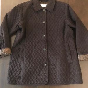 Jones New York Quilted Brown coat